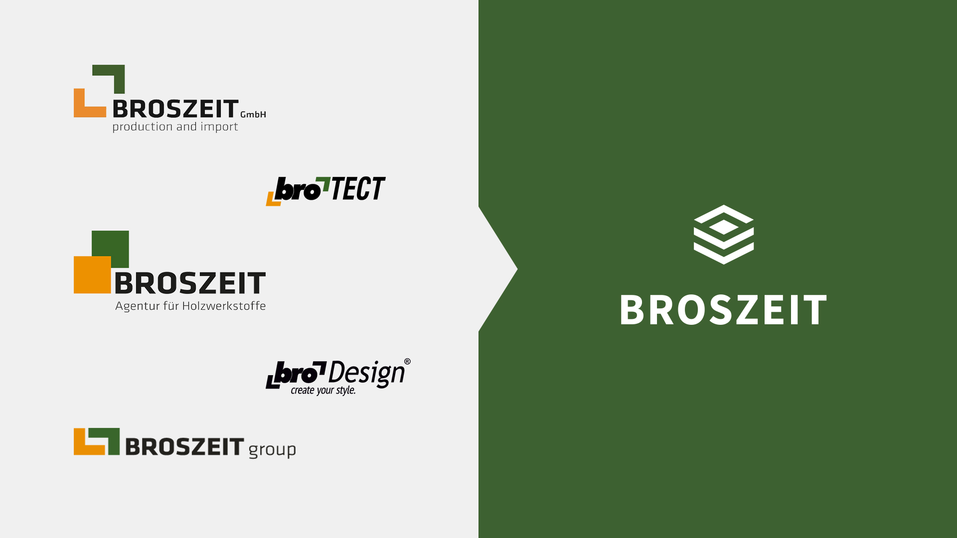 Broszeit Group Wandel der Logos zu einer Einmarkenstrategie