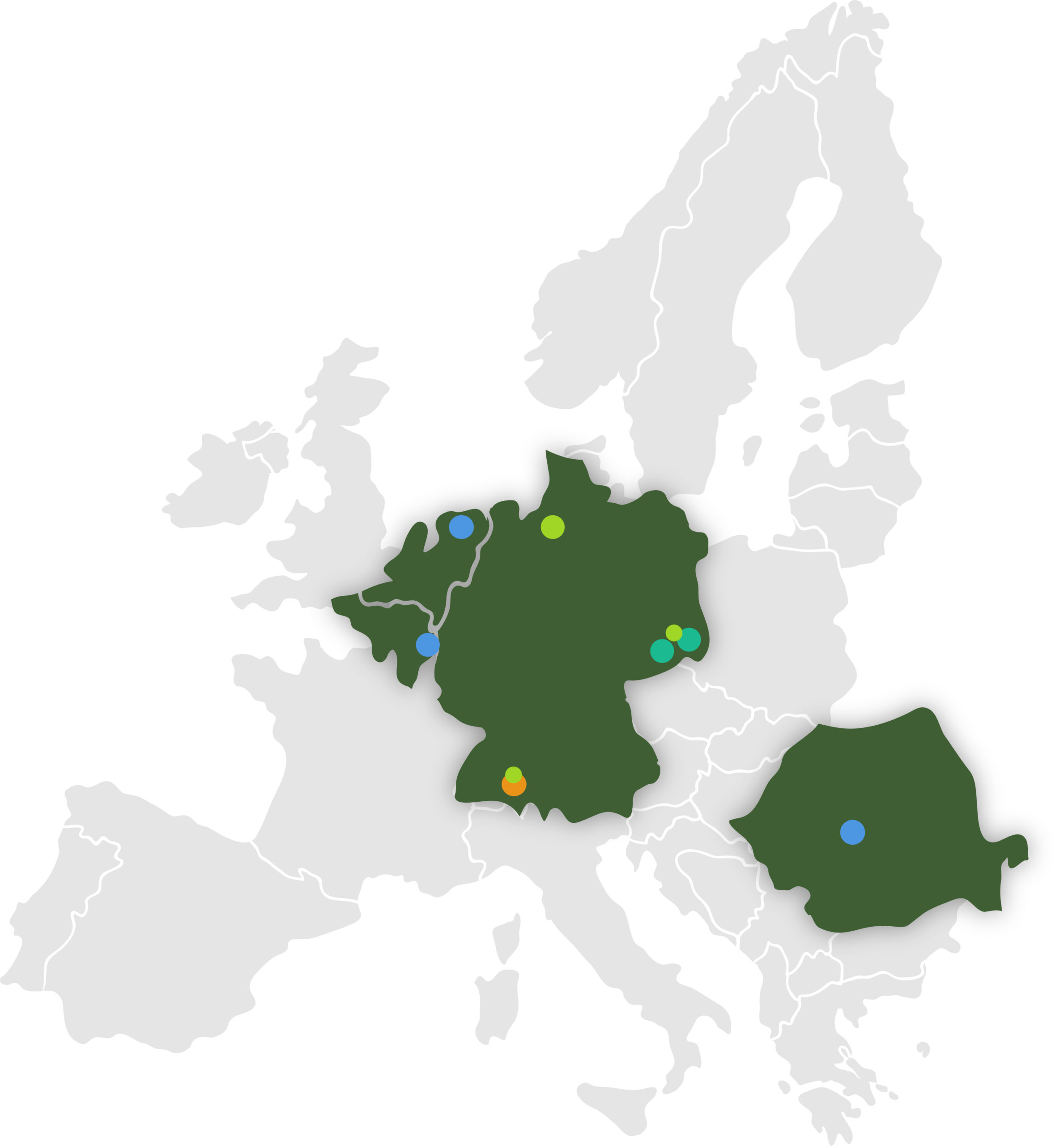 Broszeit Group Karten Standorte