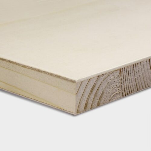 Broszeit Group Baco Tischlerplatte Stab Pappel, 3‑fach geeignet für Innenausbau