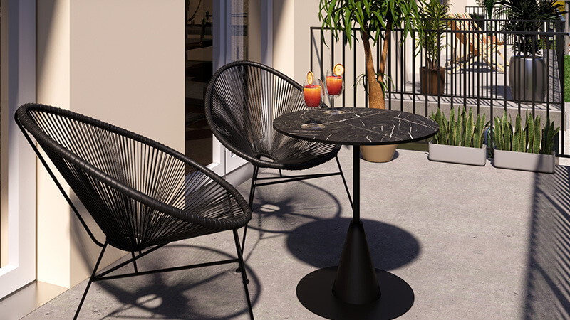 1460 Privater Wohnbereich Balkon