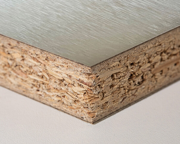 Spanplatte mit BROSZEIT HPL Metall